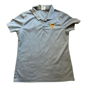 Gray Women's Short Sleeve Polo Shirt